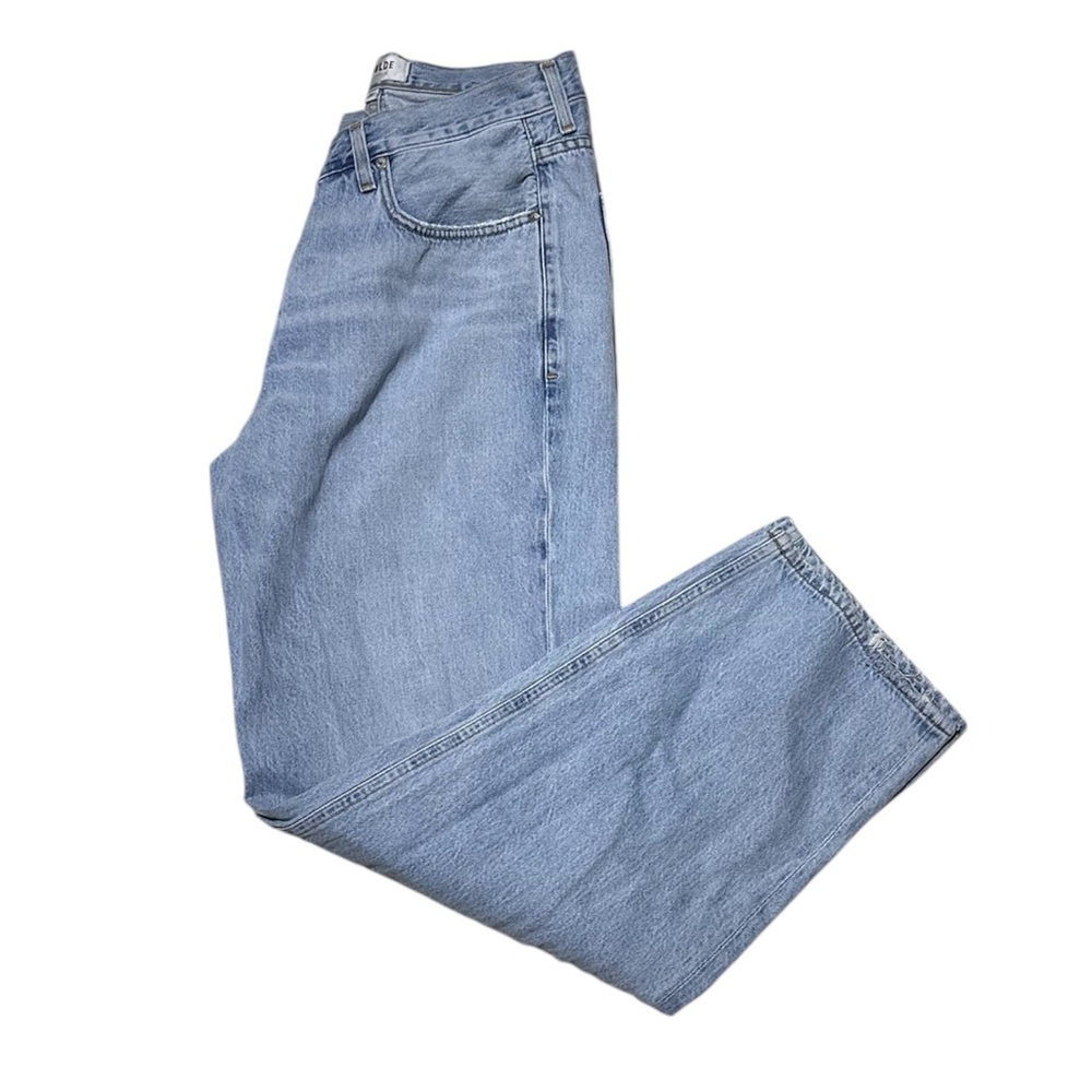 Agolde Sky Blue Straight Leg Jeans